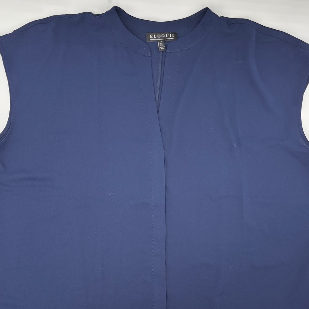 Eloquii Notch Collar Top
